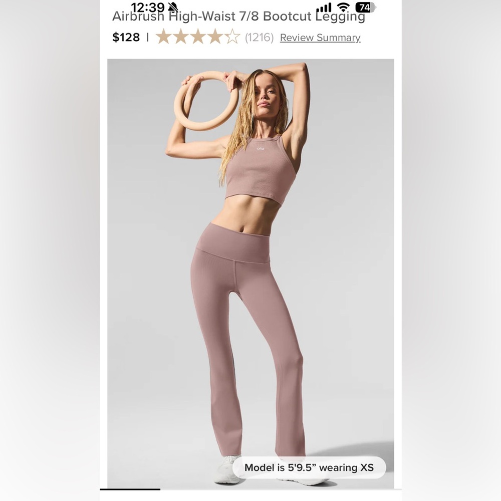 ALO Yoga High Waist 7/8 Boot Cut Legging